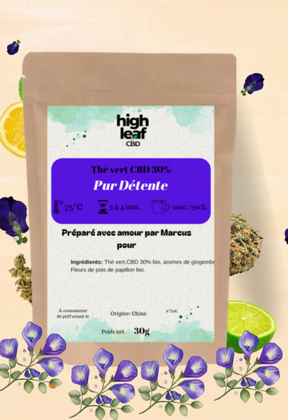 Thé vert CBD 30%" Pur Détente"