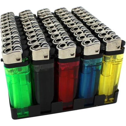 Briquet transparent coloré